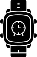 Smart Watch Clock Display Icon vector