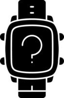 Smart Watch Help Question Icon vector