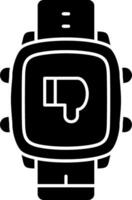 Dislike Gesture Option on Smart Watch vector