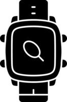 Push Pin Reminder Icon on Smart Watch vector