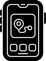 Travel Rout Map Icon vector