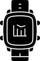 Smart Watch Interactive Charts Display vector