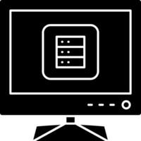 Smart TV Integrated Database Icon vector