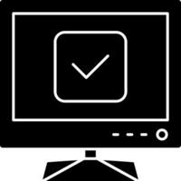 Smart TV Tick Mark Confirmation vector
