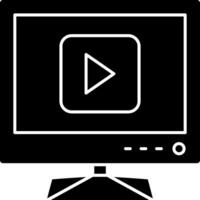 Smart TV Play Button Control vector
