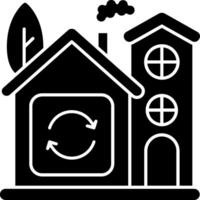 Smart Home Recycle Bin Icon vector