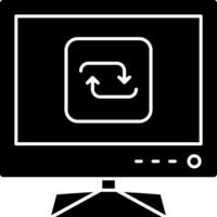 Repeat Media Button on Smart TV vector