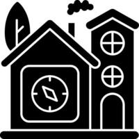 Smart Home Compass Navigation Tool vector