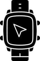 Smart Watch Navigation Arrow Symbol vector