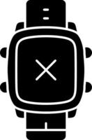 Multiply Function Calculator on Smart Watch vector