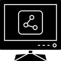 Share Option on Smart TV Content vector
