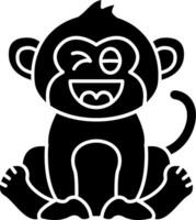Naughty Monkey Expression Solid vector