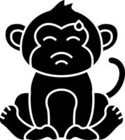 Embarrassed Monkey Look Solid vector