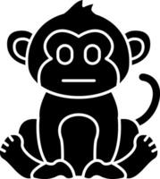 Neutral Monkey Mood Solid vector