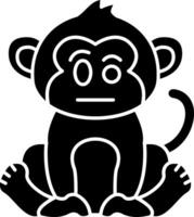 Suspicious Monkey Look Solid vector
