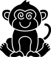 Hypnotized Monkey Eyes Solid vector