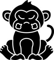 Steaming Mad Monkey Solid vector