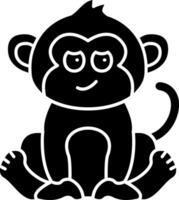 Monkey Rolling Its Eyes Solid vector