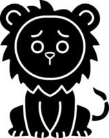 Lion Eyeem Style Solid Character vector