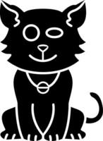 Flirty Cat Mood Solid Expression vector