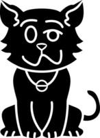 Drunk Cat Mood Solid Style vector