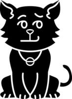 Smirking Cat Mood Solid vector
