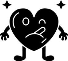 Heart With Thermometer Solid vector