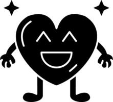 Laughing Out Heart Solid vector