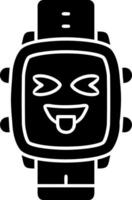 Tongue solid watch dial face vector