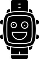 Crazy expression solid watch dial vector