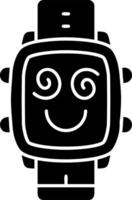 Hypnotized look solid watch dial vector