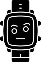 Eyebrows expression solid watch dial vector