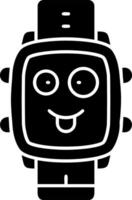 Silly look solid watch dial design vector