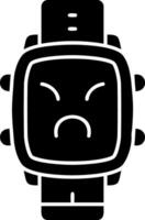 Upset mood solid watch dial vector