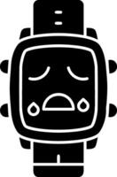 Sweating emotion solid watch dial vector