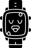 Hot expression solid dial watch vector