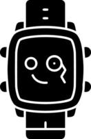 Monocle face solid watch dial vector