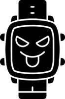 Envy face solid dial watch vector