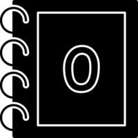 Solid Number Zero vector