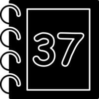 Solid Thirty Seven Solid Count Graphic vector