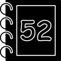 Solid Fifty Two Solid Graphic vector