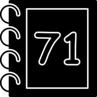 Solid Seventy One Solid Count Graphic vector
