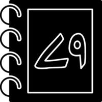 Solid Urdu Counting Seventy Nine Solid vector