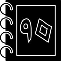 Solid Urdu Number Ninty vector