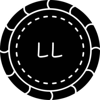 Lebanese pound coin solid currency icon