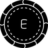 Lilangeni coin solid Eswatini currency icon vector