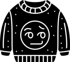 Smirk Face Emoji Sweatshirt Expression Solid vector