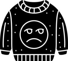 Unamused Face Emoji Sweatshirt Bored Look Solid vector