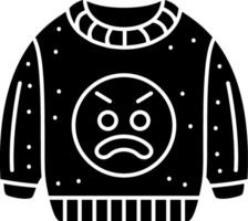 Angry Face Emoji Sweatshirt With Frown Solid vector