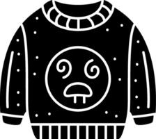 Dazed Face Emoji Sweatshirt With Blur Solid vector